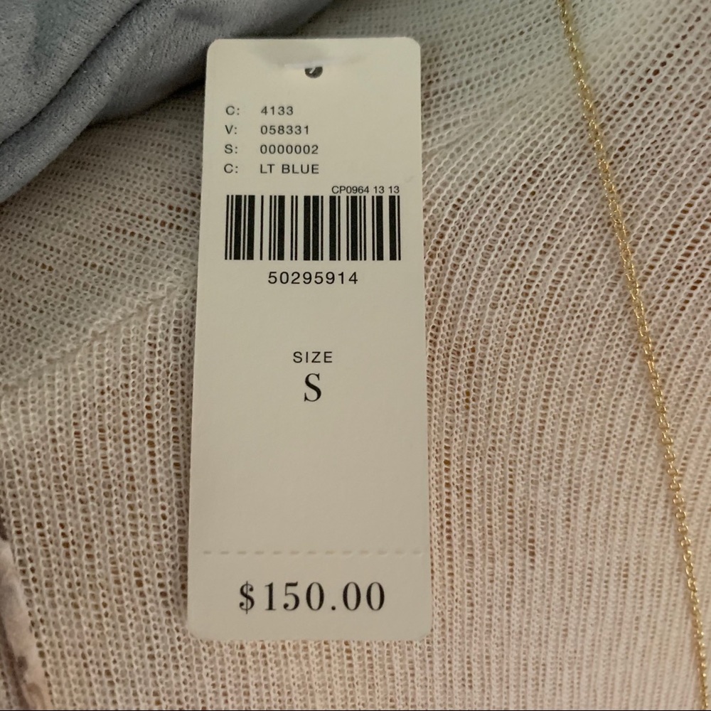 SOLD !!  Anthro faux suede sky blue Expressway moto jacket - Picture 12 of 16